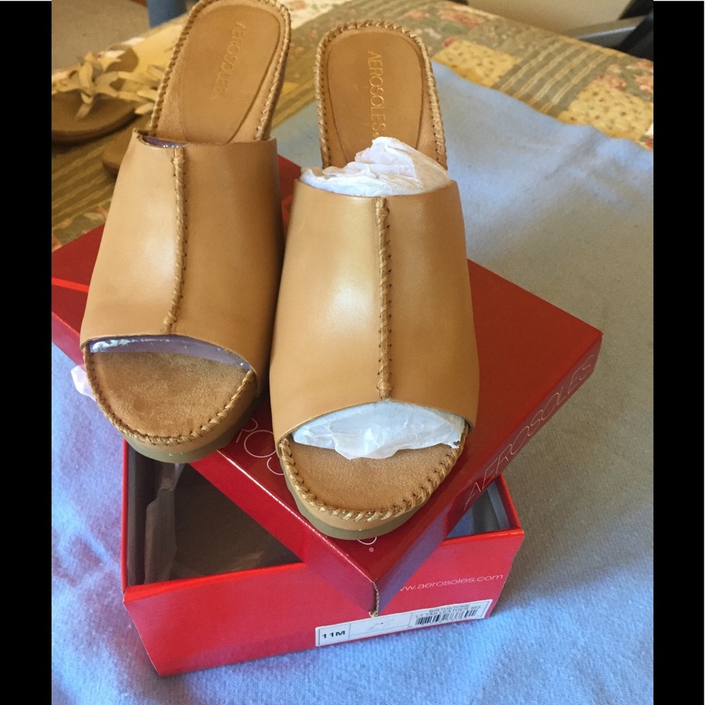 COPY - Aerosols Birthstone Light Tan Leather shoes